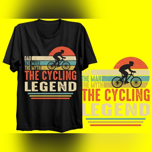 Bicycle Short Sleeve T-shirt Apparel Unisex Size Bike Enthusiast Theme - Picture 1 of 1